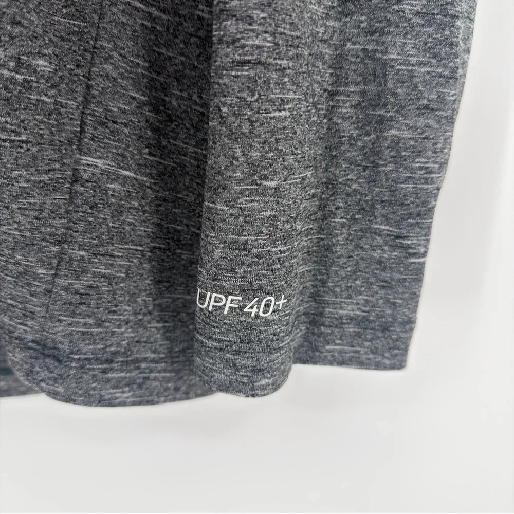Nike Dri-Fit Gray Hooded‎ Long Sleeve Top UPF 40+ Size M